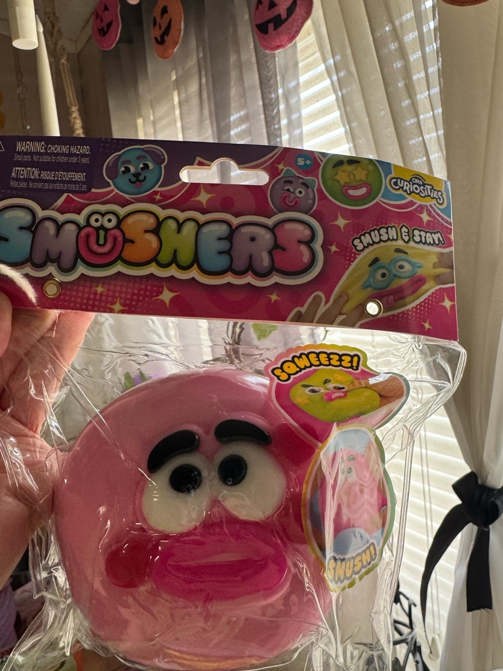 Orb Curosities Smusher Pink Heart 💖 Squishy Toy